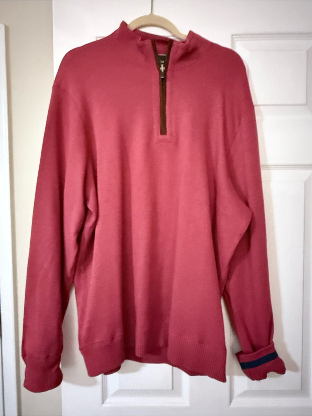 Daniel Cremieux Men's Zip-Neck Sweater in Rose